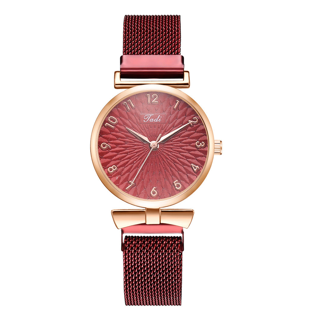 Elegant Mesh Strap Ladies Quartz Watch