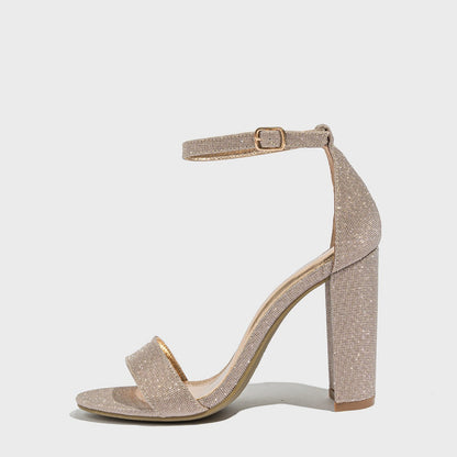Chunky Glitter High Heels