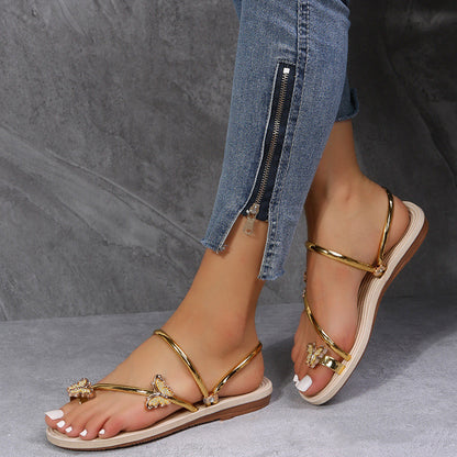 Butterfly Flat Sandals