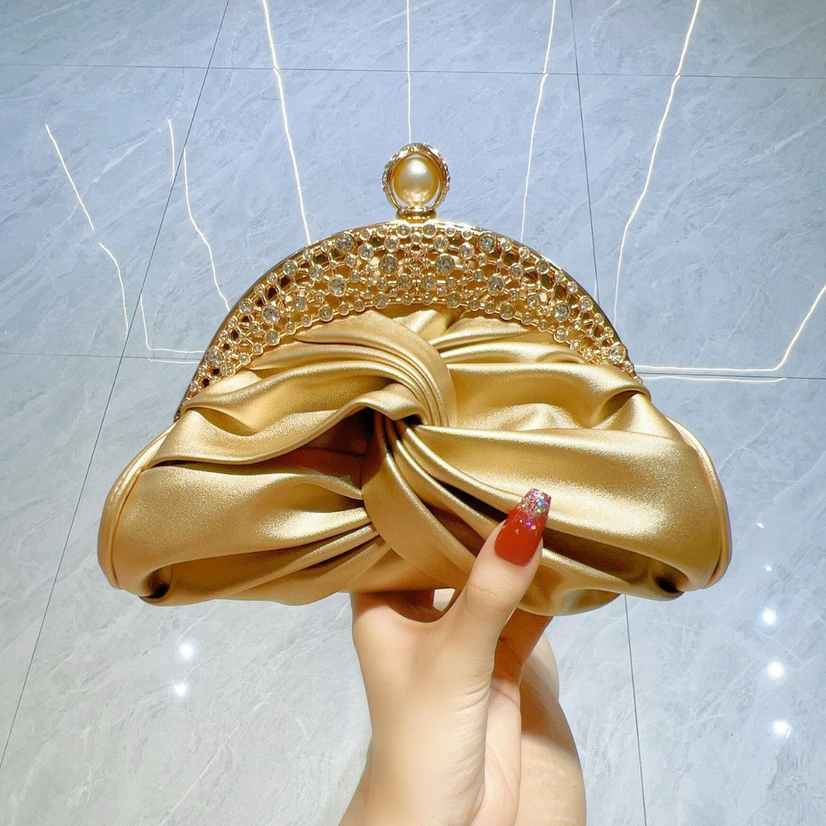 Diamond-Embellished Luxury Clutch