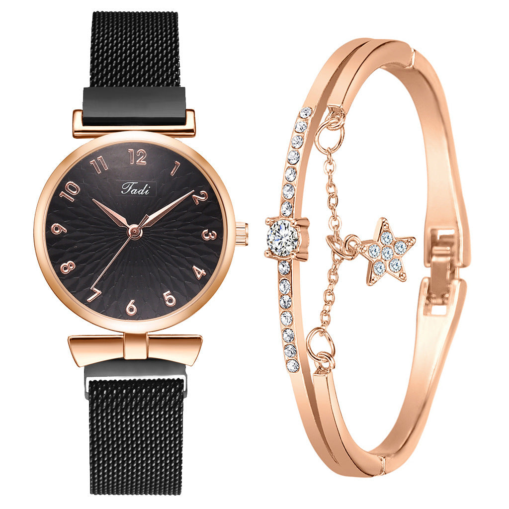 Elegant Mesh Strap Ladies Quartz Watch