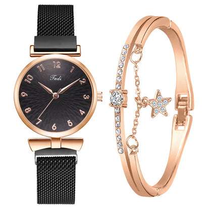 Elegant Mesh Strap Ladies Quartz Watch