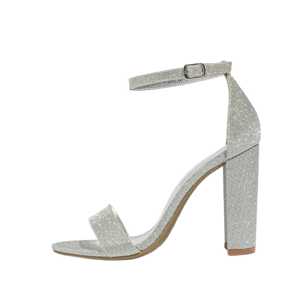 Chunky Glitter High Heels