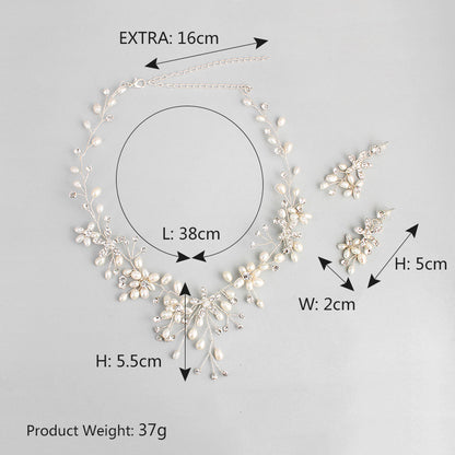 Elegant Pearl Necklace & Earring Set