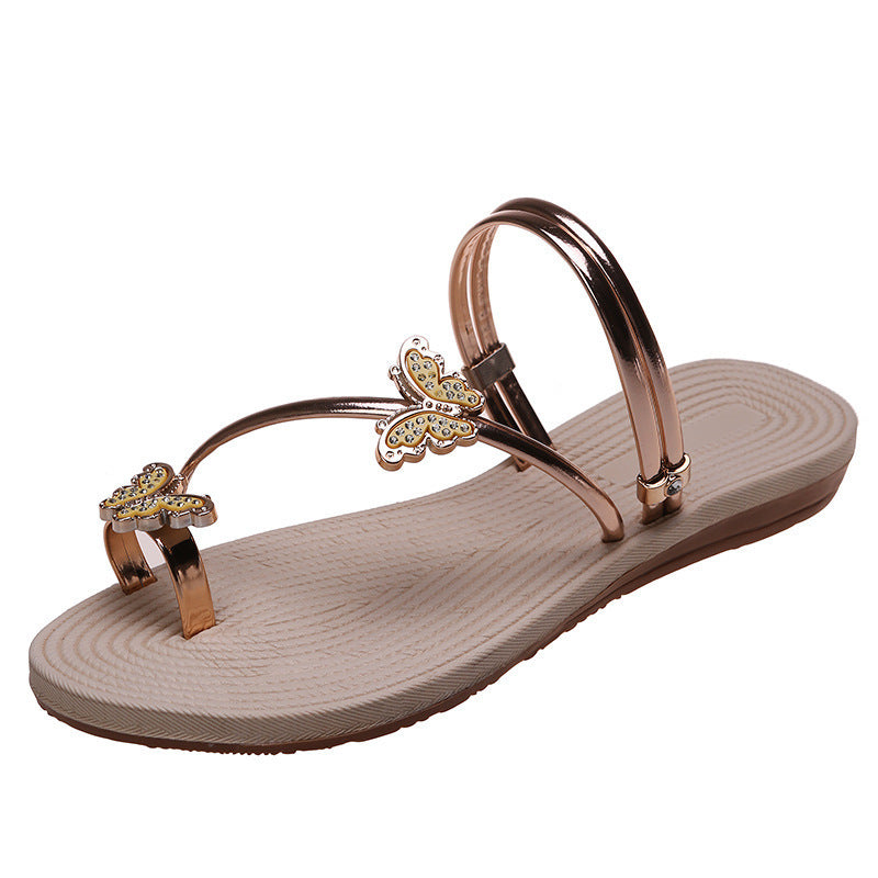 Butterfly Flat Sandals