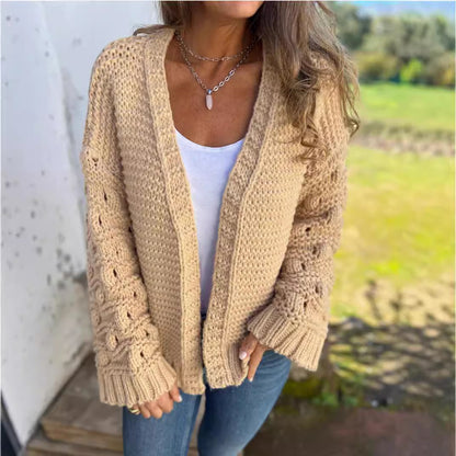 The Essential Cozy-Knit V-Neck Cardigan