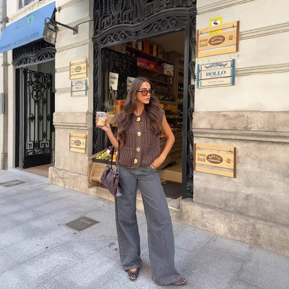 The Artisan Knit Sleeveless Vest