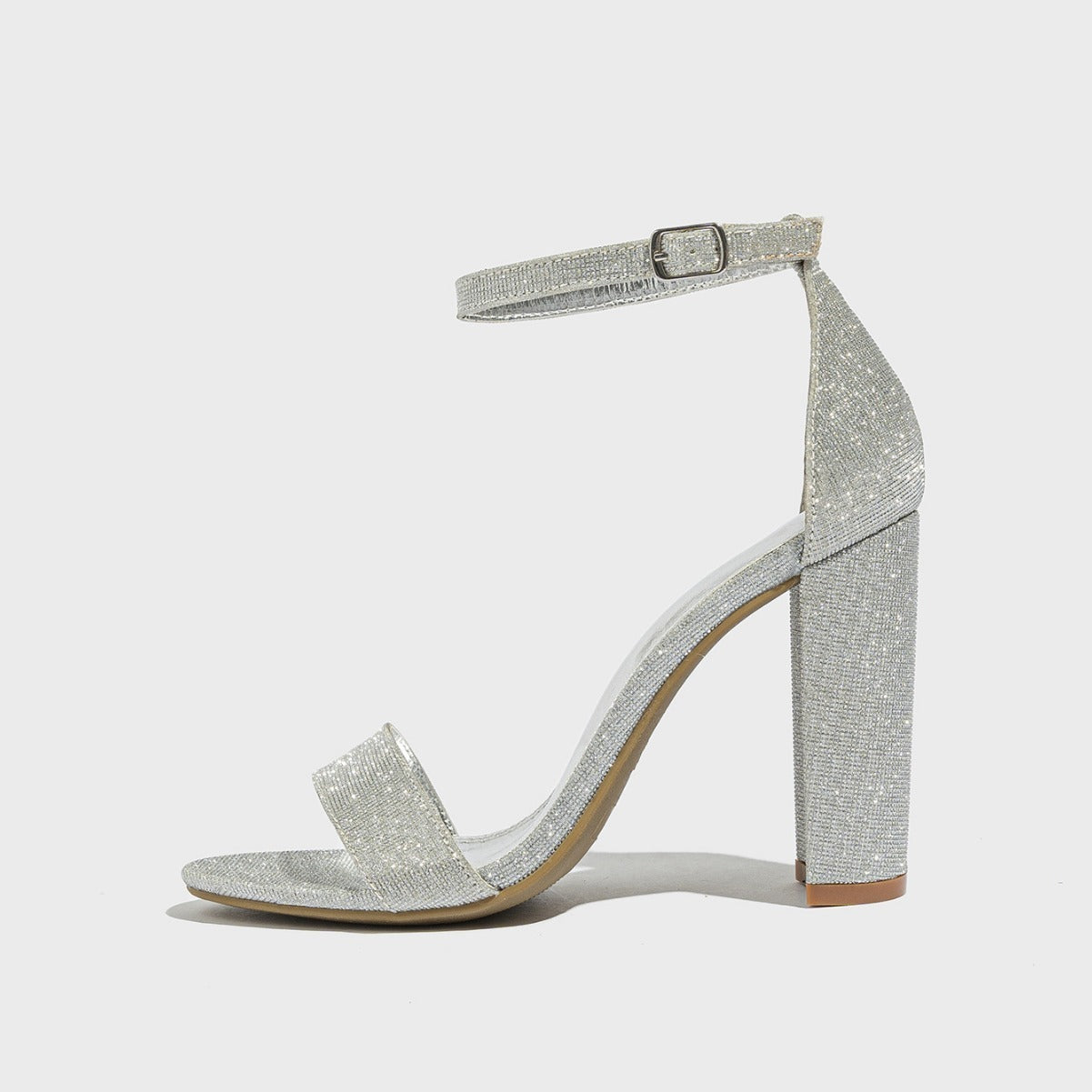 Chunky Glitter High Heels