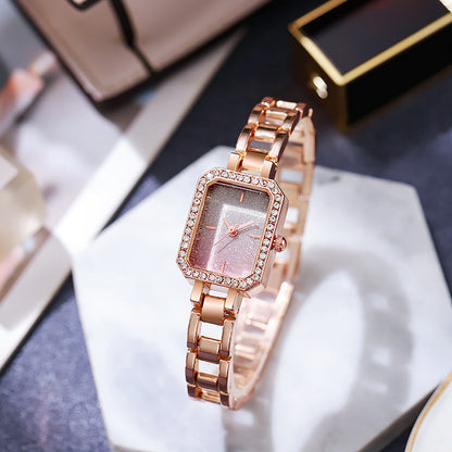 Women’s Rhinestone Compact Watch
