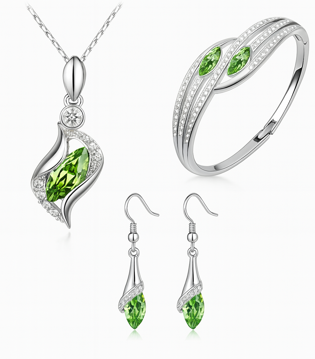 Elegant Crystal Jewelry Set