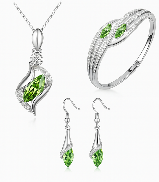 Elegant Crystal Jewelry Set