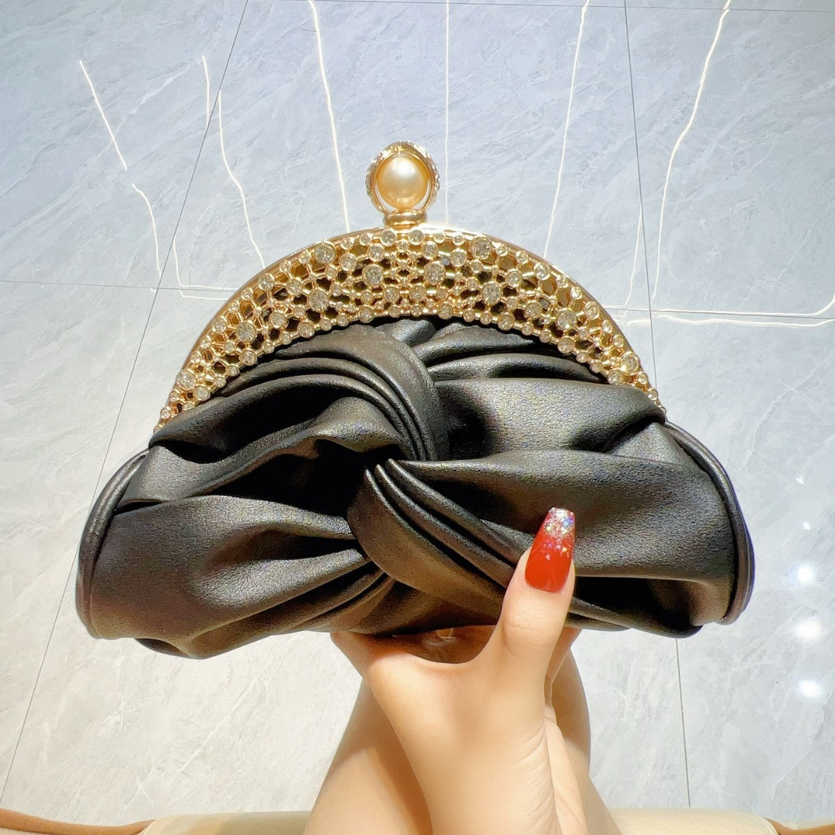 Diamond-Embellished Luxury Clutch