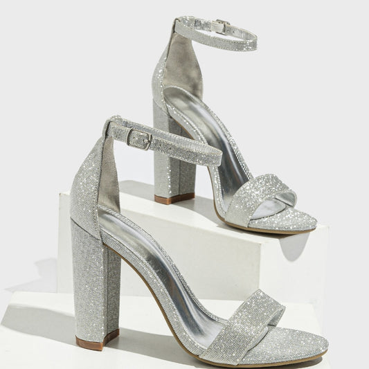 Chunky Glitter High Heels