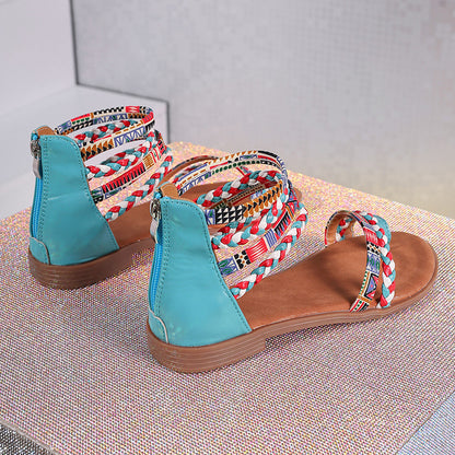 Ethnic Style Summer Flat Sandals