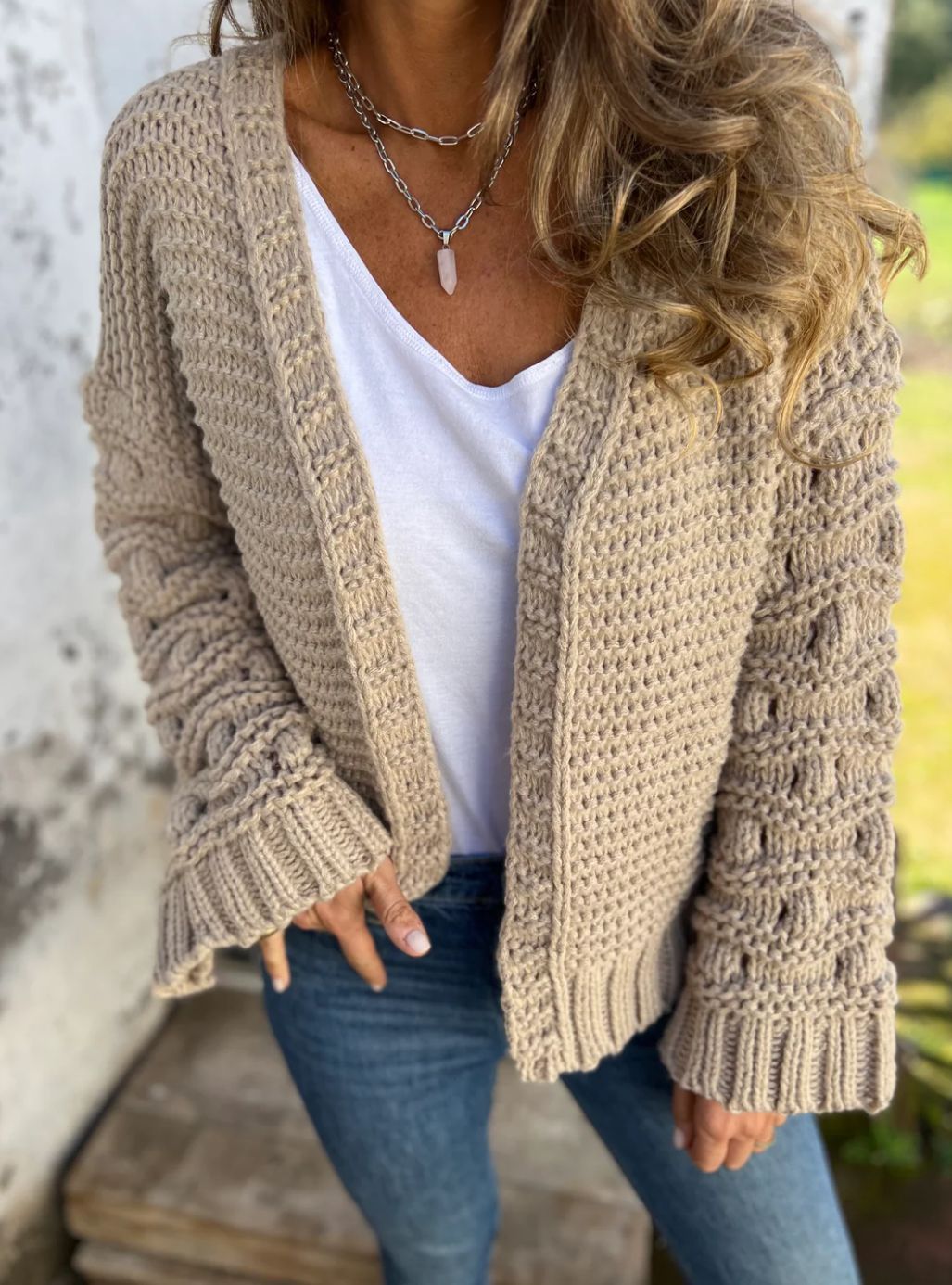 The Essential Cozy-Knit V-Neck Cardigan