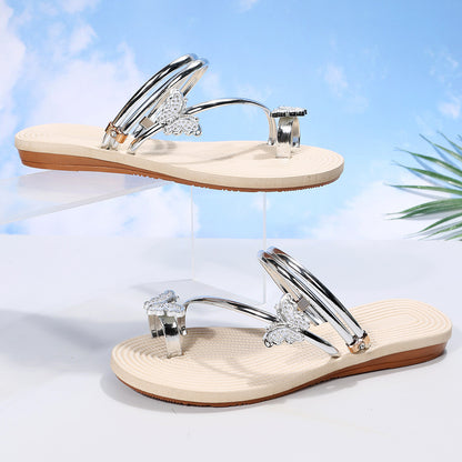 Butterfly Flat Sandals