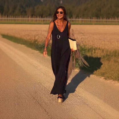 Sleeveless V-Neck Dress