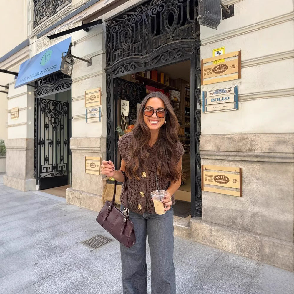 The Artisan Knit Sleeveless Vest