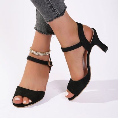 High Heels Buckle Sandals